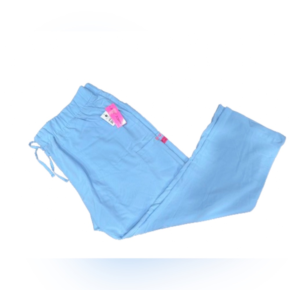 BETSEY JOHNSON Powder Blue Nurse/ Doctor Scrub Pants Bottoms 3X. NWT